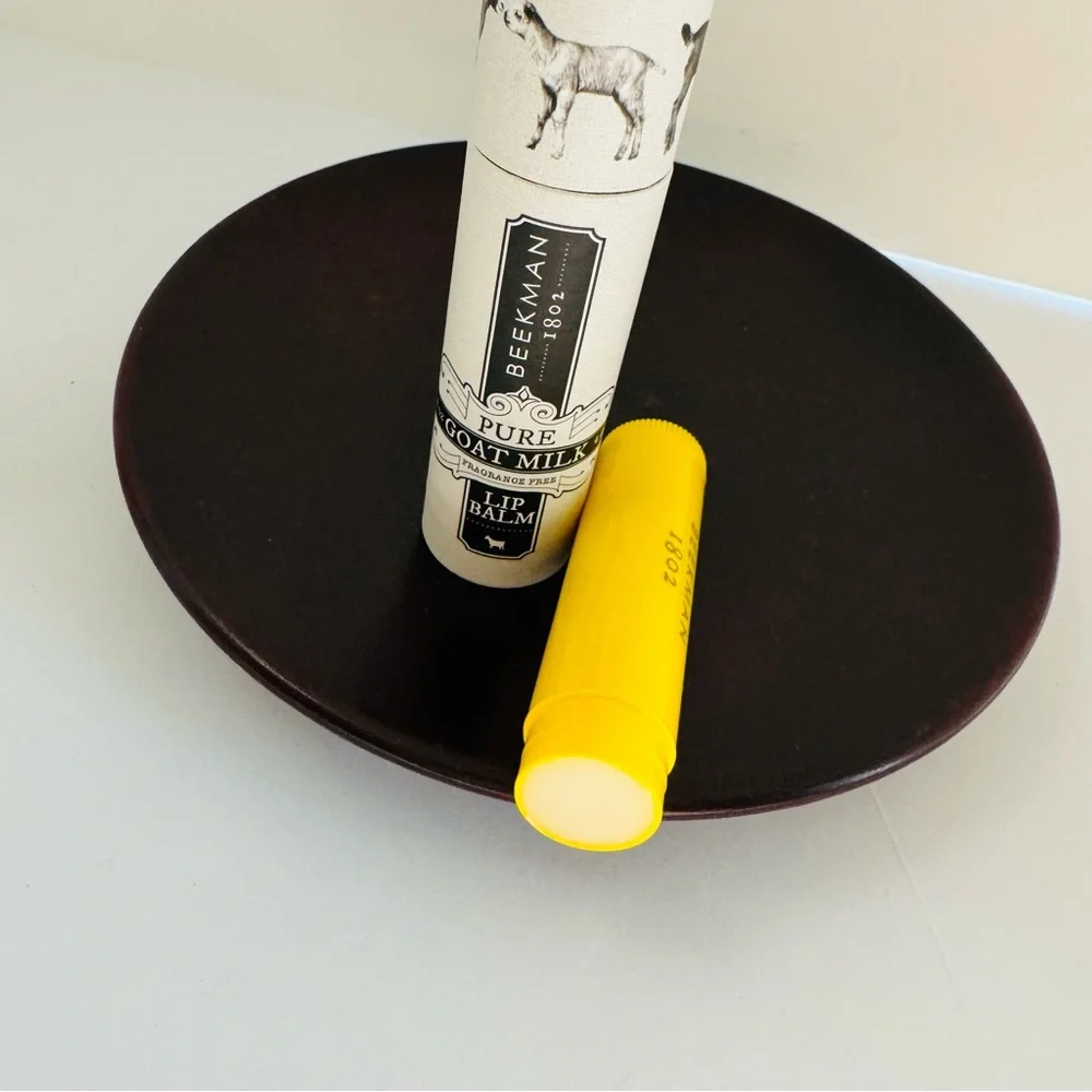 Beekman 1802 Lip Balm Duo Pure Goat Milk + Ginger Cream Cookie New